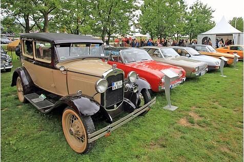 Ford zeigt bei den Classic Days auf Schloss Dyck rund ein Dutzend automobiler Raritäten.