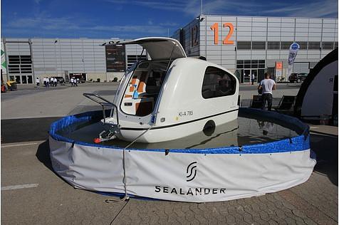 Bei jedem Caravan Salon ein Hingucker: der Sealander.