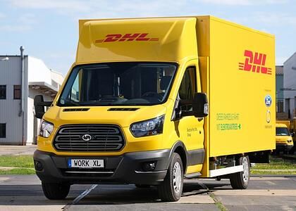 DHL Streetscooter Work XL  - E-Transporter von Ford und Deutscher Post 