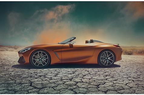 BMW Concept Z4 2017 - auf der Studie in Pebble Beach sind 20-Zöller aufgezogen