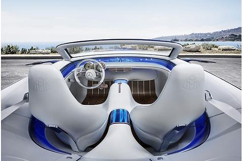 Vision Mercedes-Maybach 6 Cabriolet - in kristallweißem Leder