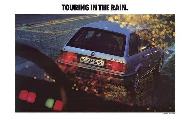 Die Werbung für den E30 Touring