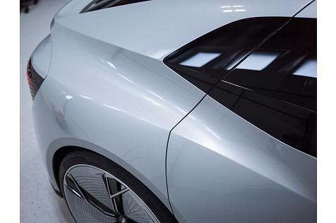 Audi Aicon 2017 - leichte Quattroanleihen am Heck