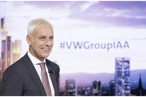 Matthias Müller, VW Konzernchef, setzt weiter auf Diesel und gibt bei den I.D.-Modellen Gas