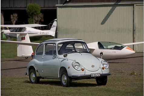 Subaru 360 - hier ein Luxusmodell aus der Schweiz