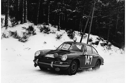 Porsche im Winter