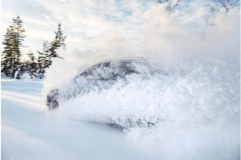 Porsche im Winter