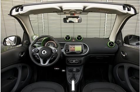 Das Cockpit des Smart Cabrio Electric Drive.