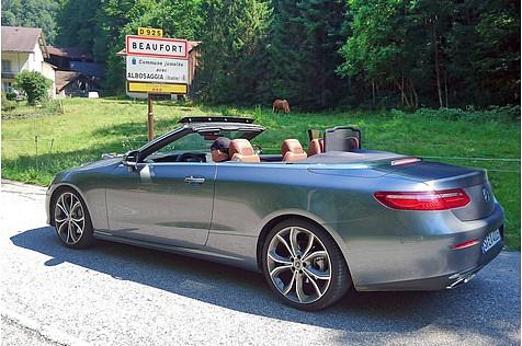 Von null auf zwölf Windstärken auf der Beaufortskala in 20 Sekunden: das neue Mercedes Benz E Cabriolet.
