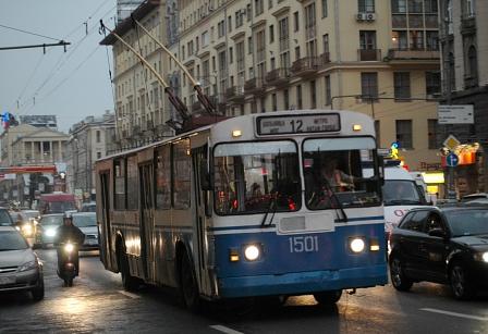 Oberleitungsbus in Moskau