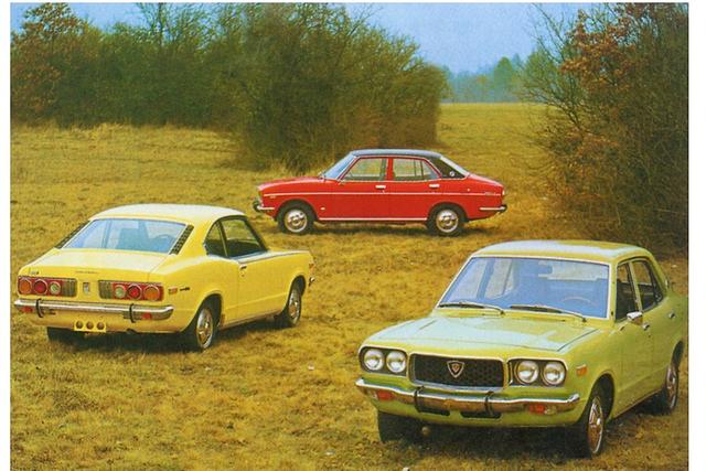 Mazda RX3 als Limousine und Coupé