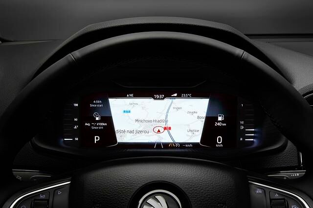 Besonders gut sieht auch das Tacho-Display aus