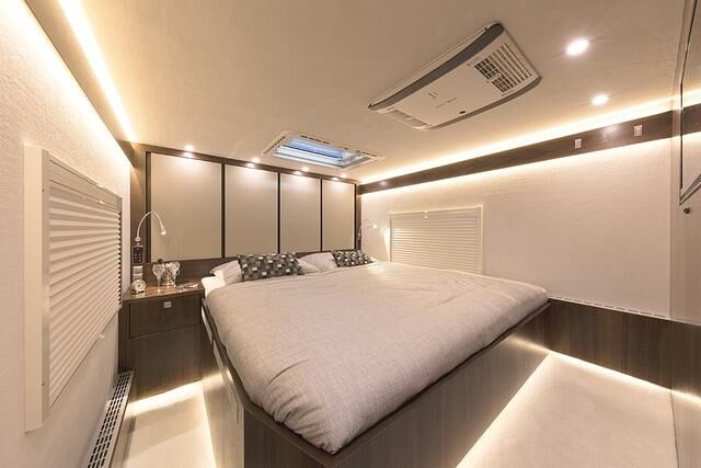 Das Schlafzimmer bietet allen Komfort