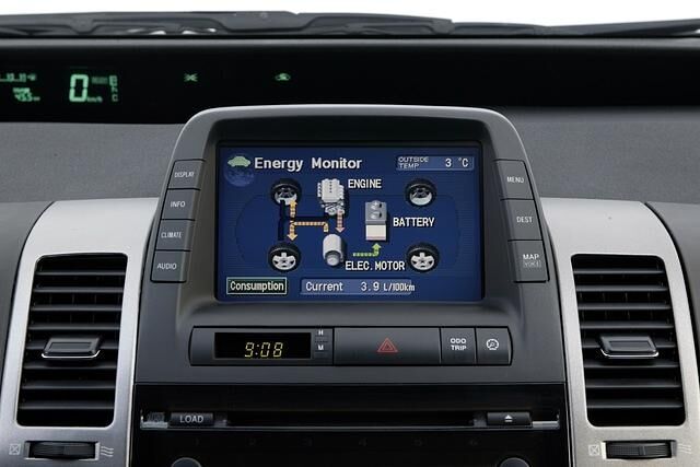 Die Enegrieflussanzeige im Prius