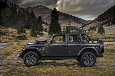 Auch einen Jeep Wrangler Sahara wird des geben
