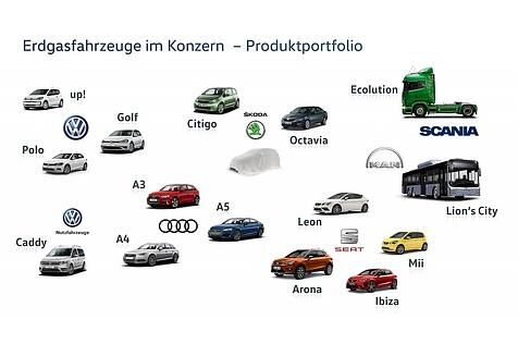 Das VW CNG-Modellportolio ist umfangreich - im nächsten Jahr kommt ein CNG-Skoda auf den Markt
