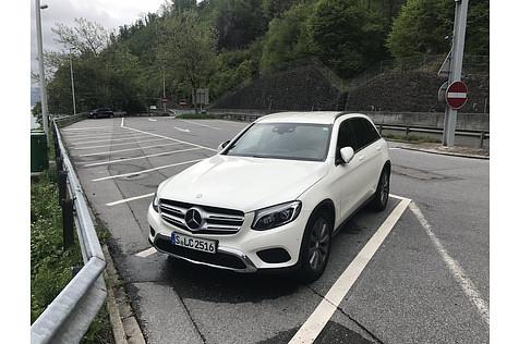 Mercedes GLC 250d - er gab sich mit weniger als 7,5 Litern zufrieden