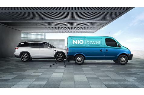 Sogenannte Power Mobile sollen den Nio ES8 mit Strom versorgen