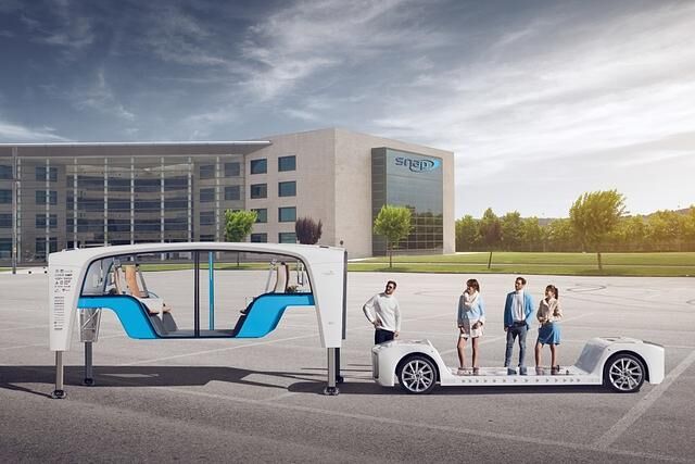 Kabine und Fahrgestellt können getrennt werden
