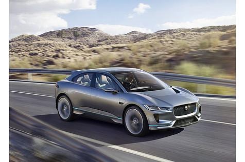Der Jaguar i-Pace (Bild: Jaguar i-Pace Concept) hat eine Reichweite von 500 Kilometern