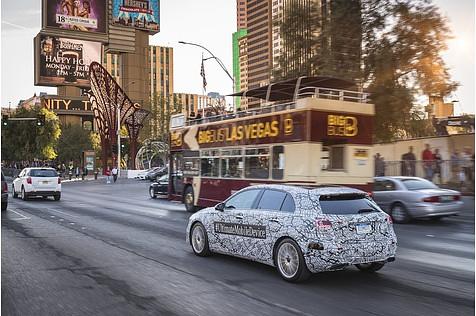 Mercedes A-Klasse 2018 - die letzten Testrunden werden in Nevada gedreht