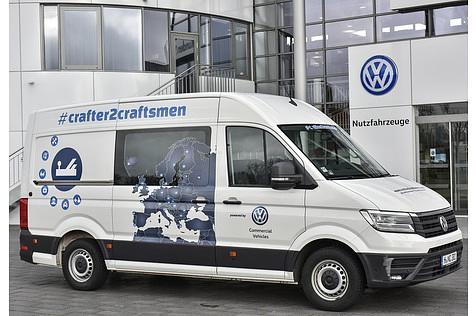 VW e-Crafter - auch er ist im elektrischen Probebetrieb unterwegs