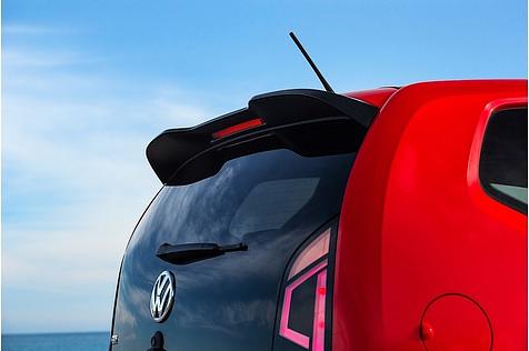 Ein Heckspoiler soll beim VW up! GTI für mehr Abtrieb sorgen