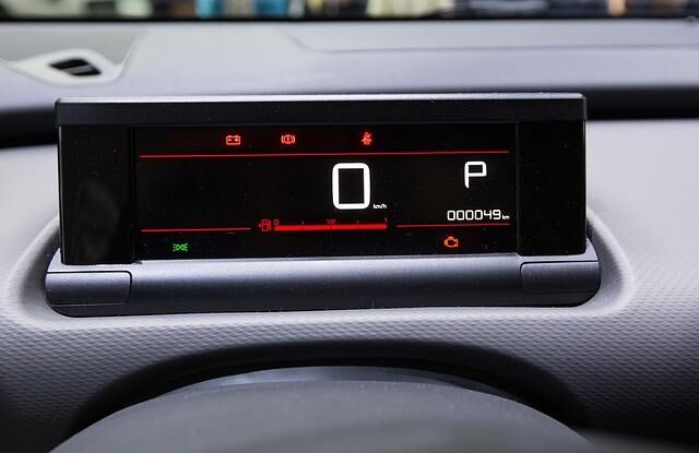 Das Display mit Tacho-Anzeige