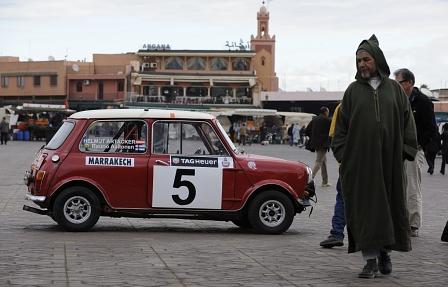 Mini bei der historischen Rallye Monte Carlo 2011