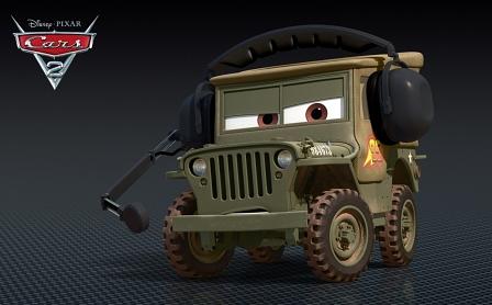 Cars2: Sarge - Willys Jeep (Bild: Disney / Pixar)