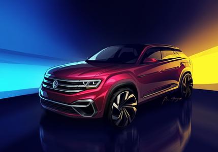 VW Atlas 5-Sitzer - Coupé-Variante des US-SUV