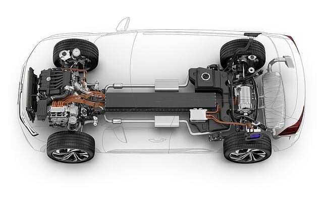 VW Atlas Cross Sport - die Hinterachse wird nur elektrisch angetrieben