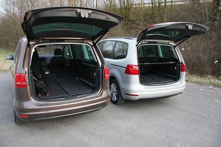 Vergleich Seat Alhambra gegen VW Sharan