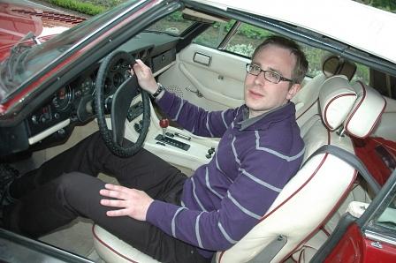 Sebastian Claus und sein Jensen Interceptor