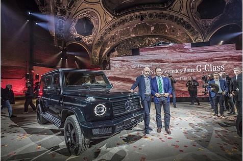 Mercedes G-Klasse 2018 - Dieter Zetsche und Arnold Schwarzenegger