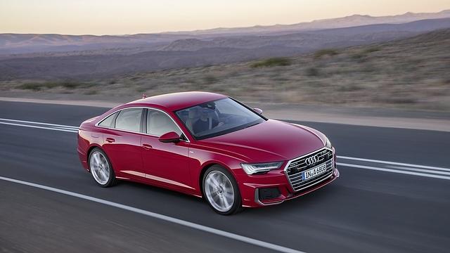 Audi A6 2018 - LED-Licht ist vorne wie hinten serienmäßig.
