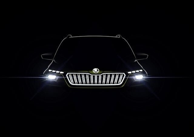 Beim Skoda Vision X ist die Front markant