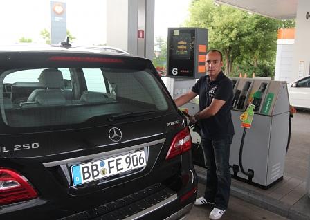 Mercedes ML 250 Bluetec Verbrauchsfahrt