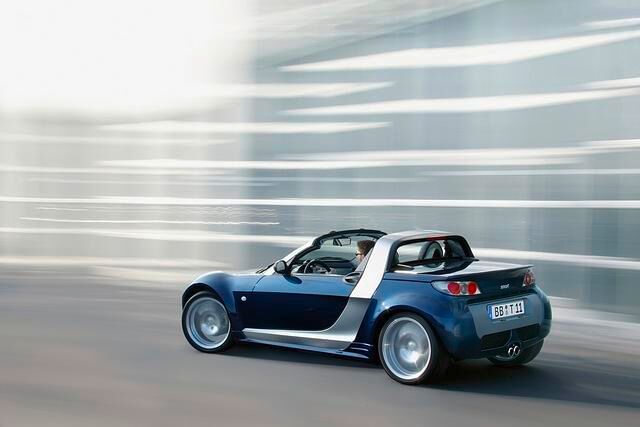 Nur selten im Straßenverkehr anzutreffen: der Smart Roadster