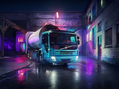 Elektrischer Lkw von Volvo Trucks - Entsorgung auf Strom