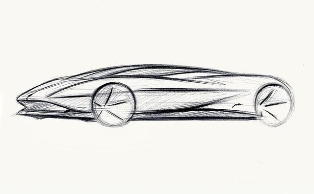 Skizze Pininfarina Hypersportwagen 2020