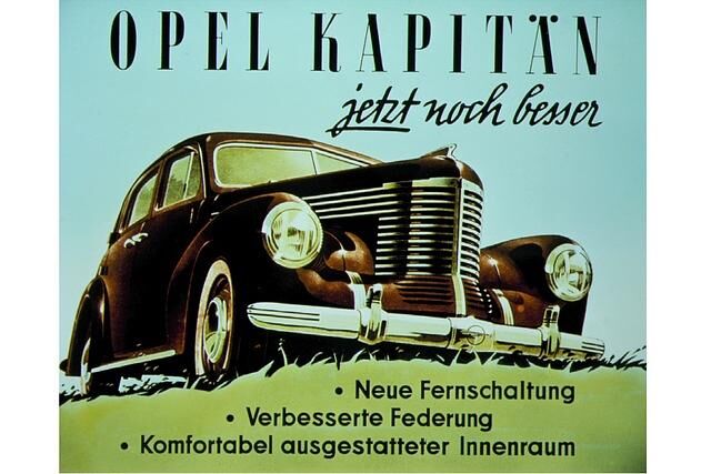 Werbung für den Opel Kapitän aus dem Jahr 1948