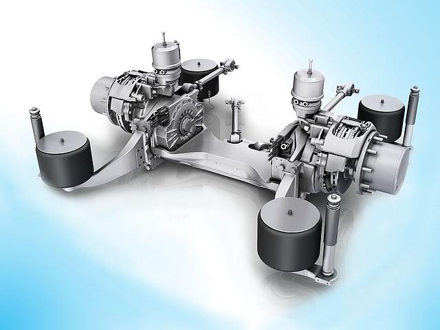 Die elektrifizierte Hinterachse schafft zweimal 125 kW / 170 PS