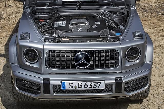 Der Motor im Mercedes-AMG G 63 leitet 585 PS