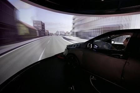 B-Klasse im Fahrsimulator