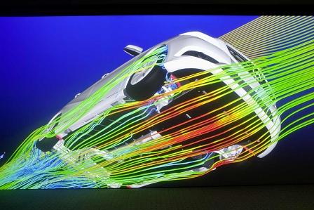 Mercedes B-Klasse Simulation Luftwiderstandsbeiwert