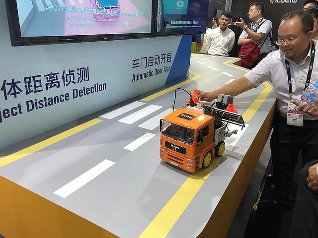 Die für das autonome Fahren nötige Umfeld-Sensorik war auf der CES Asia 2018 gefragt