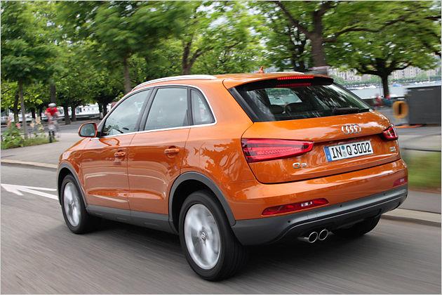 Typisch für die Q-Modelle von Audi ist die umlaufende Heckklappe