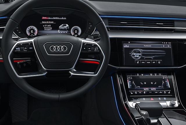 Der Innenraum des Audi e-tron dürfte dem des Audi A8 (Bild) gleichen