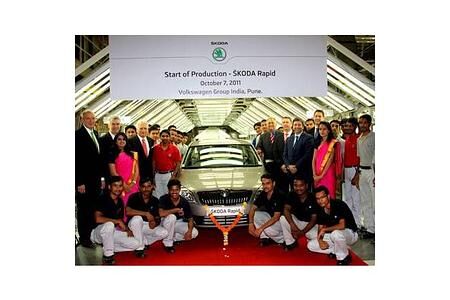 Skodas indische Kompakt-Limousine Rapid geht in Produktion